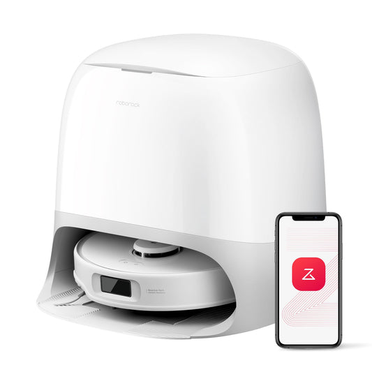 roborock Qrevo Curv S5X Robot Vacuum and Mop, 18500 Pa, Zero-Tangling System, FlexiArm Side Brush&Mop, 75°C Hot Water Mop Washing, Intelligent Dirt Detection, Self-Cleaning Multifunctional Dock 3.0