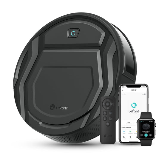Lefant M210P Robot Vacuum Cleaner Remote Control, Featured Carpet Cleaner Small Robot 7.8cm Thin 28cm DIA, Robotic Vacuum Alexa Voice Control Self-Charging Ideal for Pet Hair Hard Floor